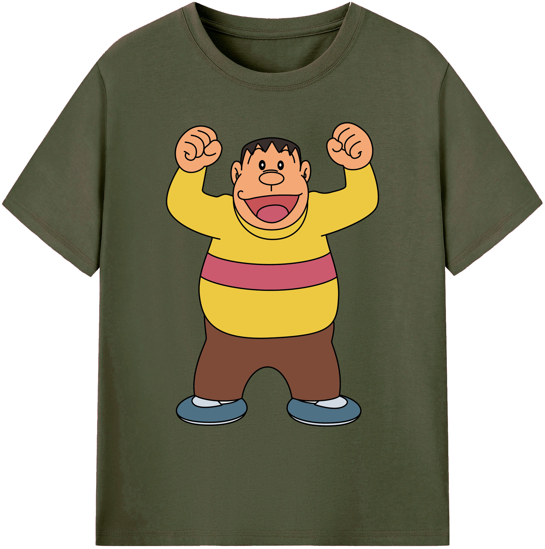 （画像用） ドラえもん 剛田武 Doraemon Gouta Takeshi 綿100％ メンズ半袖Tシャツ｜肌触りやわらか＆通気性
